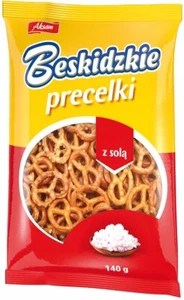 6x AKSAM PRECELKI Z SOLA BESKIDZKIE 140G - PRETZELS WITH SALT x6 pcs - Picture 1 of 1