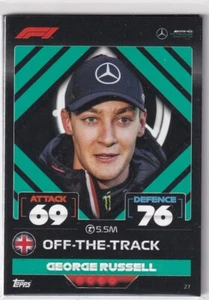Topps F1 Turbo Attax 2022 Formel 1 Karte Nr. 27 George Russell Off-The-Track - Picture 1 of 2
