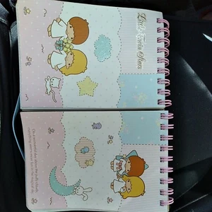 Vintage 1976 Sanrio Little Twin Stars Double Notebooks Made in Japan - Bild 1 von 8