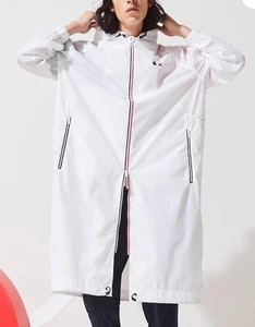 BNWT Lacoste Men's SPORT FOLDABLE RAINCOAT Fr 54 US L PTP 28.5” White - Picture 1 of 19