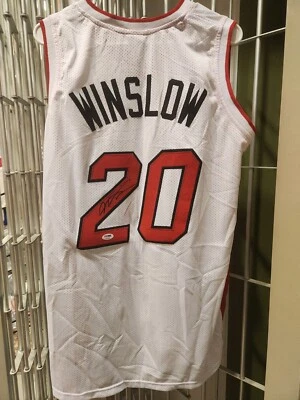 Miami Heat Justise Winslow Signed Custom Jersey PSA COA BUF - Image 1 of 3