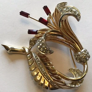 RARA SPILLA CON STRASS CUORE SANGUINANTE FIRMATA E NUMERATA BOUCHER  - Foto 1 di 2