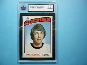 1976/77 O-PEE-CHEE NHL HOCKEY CARD #345 PHIL ROBERTO KSA 10 GEM MINT OPC - Picture 1 of 2