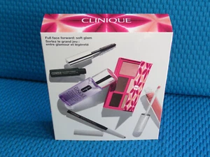 CLINIQUE FULL FACE FORWARD SOFT GLAM SET NEW MASCARA QUICKLINER GLOSS EYE BLUSH - Picture 1 of 14