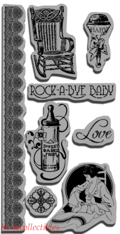 Графический 45 Little Darlings набор марок #3 цепляясь новый! Дорогая! - Изображение 1 из 1