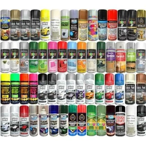 Spray Paint Aerosol Primer Matt Gloss Metallic Chalk Glitter Wood Metal Plastic - Picture 1 of 108