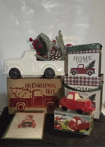 Vintage-Style Holiday Truck(s) Konvolut Weihnachtsdeko - Bild 1 von 14