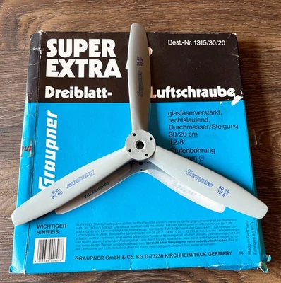 Graupner Super Nylon 3-Blade Prop 12x8" for RC Plane NEW - Image 1 of 4