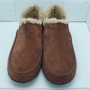 Sorel Slipper Shoes Manawan II Men's Fur Lined Brown size 9 Very Gently Used - Picture 1 of 7
