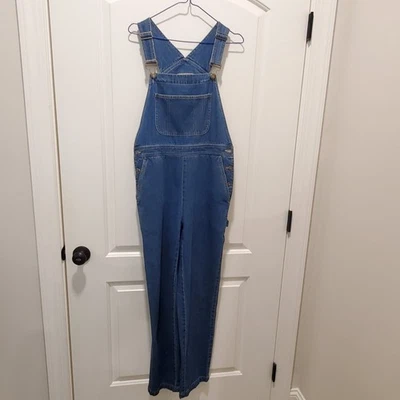 VTG Liz Claiborne Denim Overalls Womens S Adjustable Straps Side Button LN - Image 1 of 4