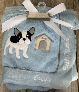 Koala Baby Blue Crib Blanket Babys Best Friend French Bulldog Puppy Toys R Us - Picture 1 of 7