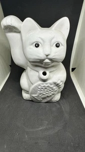 Ceramic Cat Figurines – Hand-Painted (eyes) – Collectible Decor - Picture 1 of 2