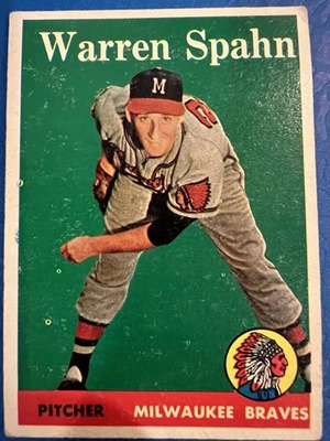 1958 Topps - Warren Spahn #270 - (bajo grado) Foto 1 de 2