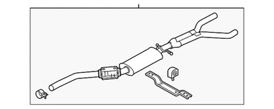 Tubo intermedio original Jaguar 2018-2023 F-Pace T4A26633 Foto 1 de 2