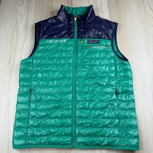 Vineyard Vines Mens Green Puffer Vest Head Of The Charles 2024 Size M Medium - Picture 1 of 14