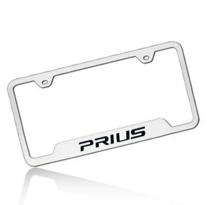 Toyota Prius Polished Stainless Steel License Plate Frame - Foto 1 di 3