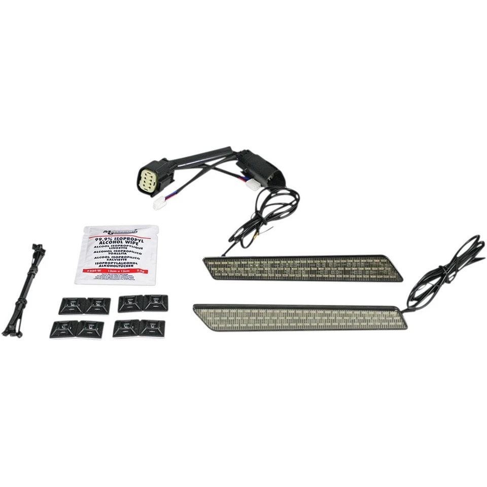 Custom Chrome Saddlebag Latch Lights w/Smoke Lens - CD-LATCH-SS8-S Foto 1 de 1