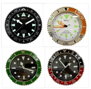 Wanduhr modern lautlos Quarz Nadel Luxus Wanduhr leise 12" - Bild 1 von 5