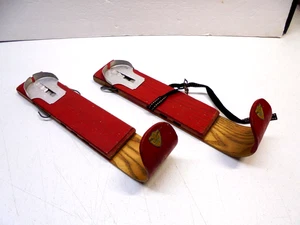 F.D. Peters Kinder Ski Schneeschuhe Winterdeko Vintage Sammlerstück - Bild 1 von 6