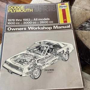 Dodge Challenger and Plymouth Sapporo, 1978-83 (Haynes Repair Manuals) - Picture 1 of 11