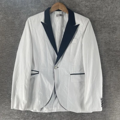 Dior Homme Luxury Blazer Tuxedo Formal Jacket Slim Fit White Women’s Size Large - Image 1 of 4
