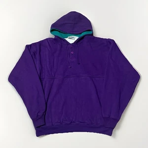 VINTAGE MacGregor Pullover Hoodie Sweatshirt Erwachsene Gr. Large lila Herren 80er - Bild 1 von 8