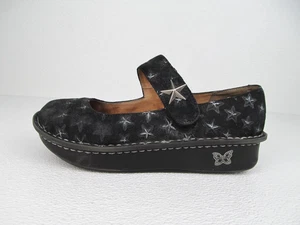 Alegria Paloma 357 Star Studded Black Leather Comfort Shoes Women's size 8.5 - Picture 1 of 9
