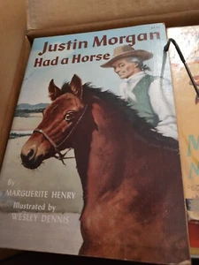 JUSTIN MORGAN HATTE EIN PFERD Marguerite Henry SIGNIERT illustriert Welsey Dennis 1968 - Bild 1 von 7