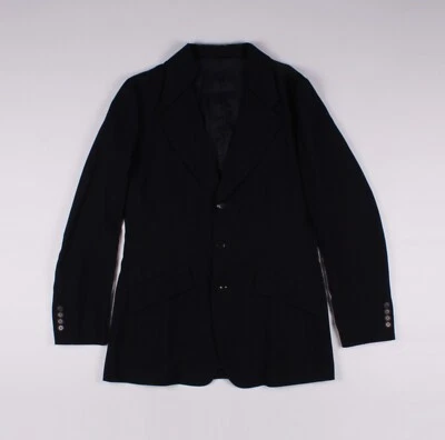 Chaqueta Blazer Para Mujer Y's Yohji Yamamoto Lana Azul Marino 3 Botones Talla 4 Foto 1 de 4