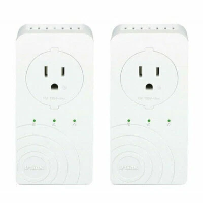 6 x D-Link PowerLine AV 500 3-Port Passthrough Adapter Media Extender DHP-P339AV - Image 1 of 3