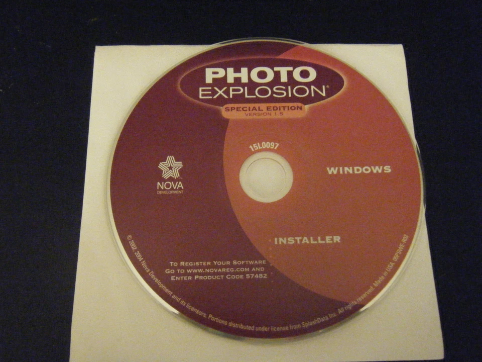 Photo Explosion Special Edition Version 1.5 Installation Disc (PC, 2004) - Image 1 of 1