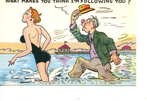 ¿Qué te hace pensar que te estoy siguiendo?  Postal de cómic - Imagen 1 de 2