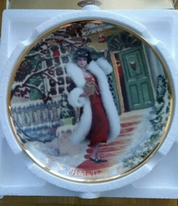 Hallmark Barbie Holiday Voyage Holiday Homecoming Collection Porcelain Plate  - Picture 1 of 5