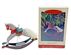 VINTAGE Hallmark Rocking Horse Ornament 1993 Christmas Collectors 13th in Series - Picture 1 of 3