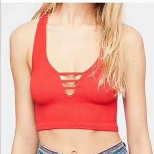 New Free People Intimately FP Strapped in Brami Crop Top Neon Size XS/Small - Picture 1 of 4