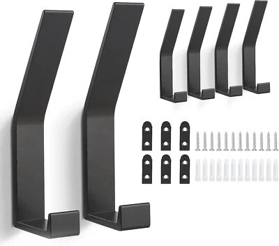 6 Pezzi Appendini Da Muro, Ganci Appendiabiti, Attaccapanni Da Parete, Ganci App - Immagine 1 di 4