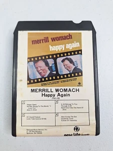 Merrill Womach Happy Again New Life Records 8 Track Organist Gospel - Imagen 1 de 4