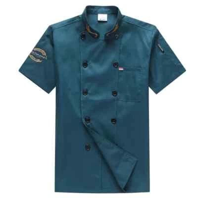 Catering Chef Work Clothes Men's Short-sleeved Summer Clothes Hotel Chef Clothes - Image 1 of 4