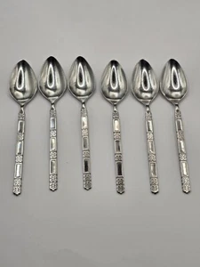 Oneida MADRID No Black Stainless Teaspoons Set of 6 - Picture 1 of 3