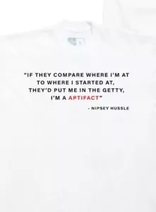 Marathon T Shirt Nipsey Hussle TMC Crenshaw Quote 3X NWT - Picture 1 of 2