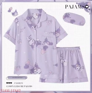 My melody Kuromi Cinnamoroll Thin Pajamas Nightclothes Loungewear Summer Suit - Picture 1 of 20