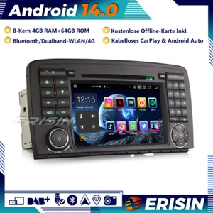 8-Kern DAB+Android 14 Autoradio GPS Navi für Mercedes R-Klasse W251 Carplay Wifi - Bild 1 von 16