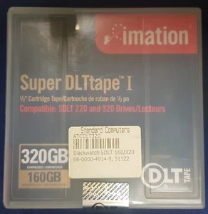 Imation Black Watch Super DLTtape I - 160GB Native 320GB Compressed - 66-0000-49 - Picture 1 of 1
