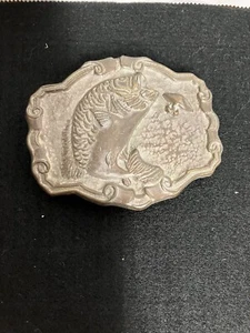 Vintage Messing Gürtelschnalle "Big Mouth Bass" #3257 - Bild 1 von 1