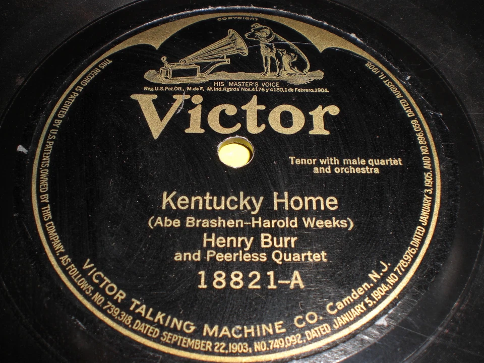 Henry Burr: Kentucky Home / Arthur Fields: Who'll Be The Next 78 - Victor 18821 - Image 1 of 1