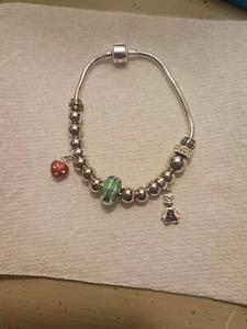 🎄🎁🎄8in Sterling Silver 925 Charm Bracelet. Add A Charm Style🎄🎊 - Picture 1 of 5