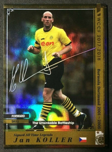 2017-18  Panini WCCF SATLE Legends Jan Koller BVB Dortmund Gold Refractor card