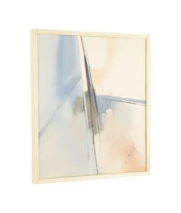 Arte abstracto azul y tostado de mediados de siglo - Imagen 1 de 7