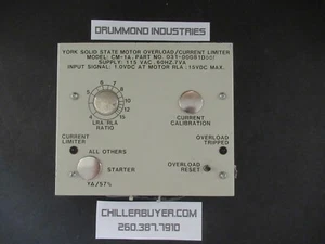 YORK CHILLER SOLID STATE MOTOR OVERLOAD / CURRENT LIMITER CM-1A 031-0081D001 - Picture 1 of 4