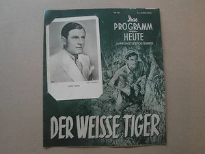 1938 The White Tiger Film Program Booklet with Artist Postcard 21/5/15 - Picture 1 of 1